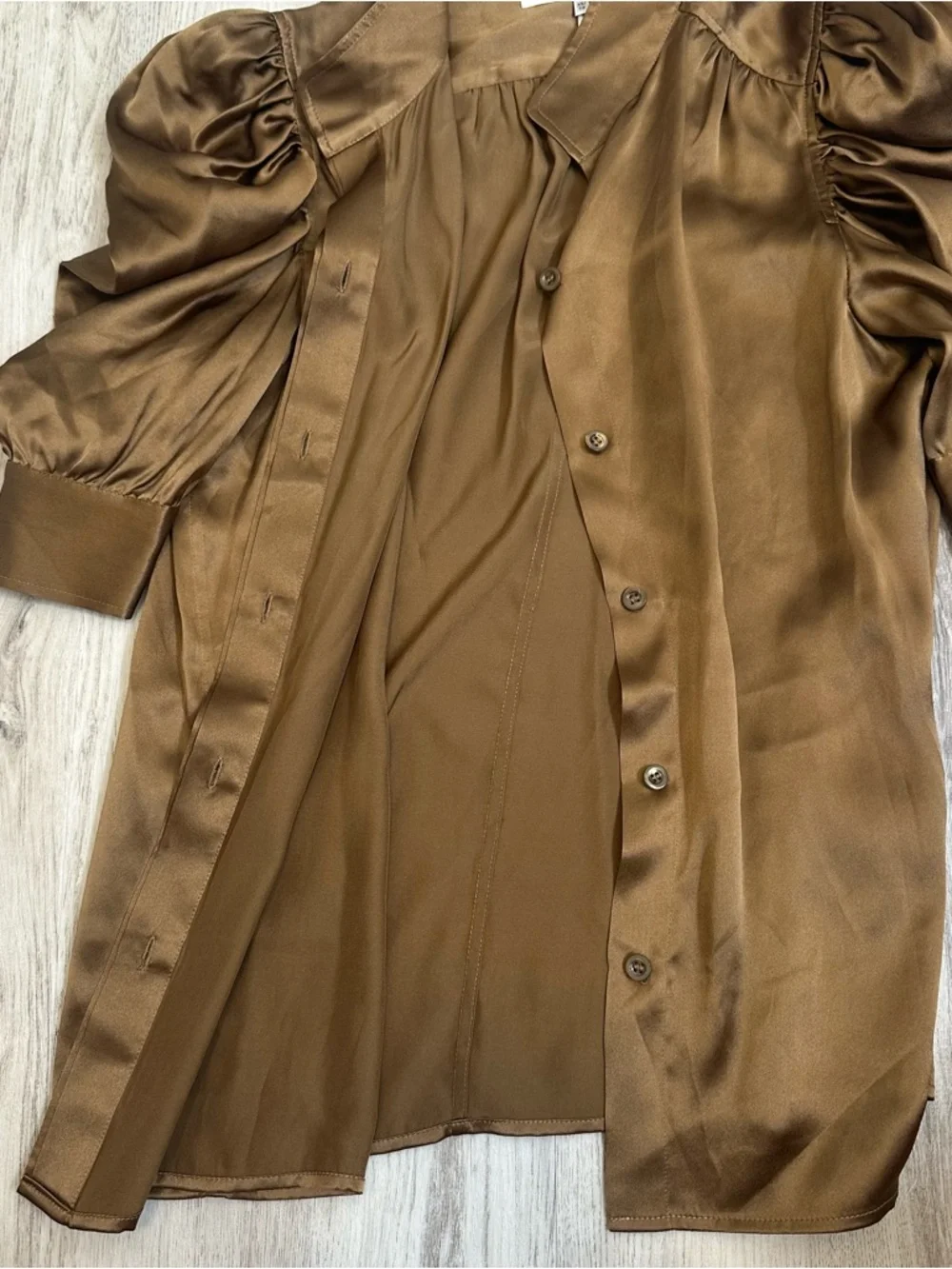 Frame Women's 100% Silk Gillian Blouse Size XS - Picture 3 of 4